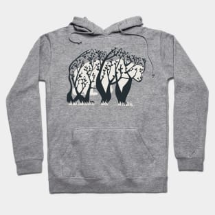 bear tree illustration Hoodie